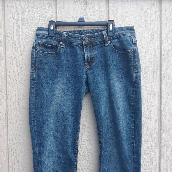 Seven7 Jeans Straight Leg Low Rise Embroidered Pockets Size 28 - Picture 4 of 9